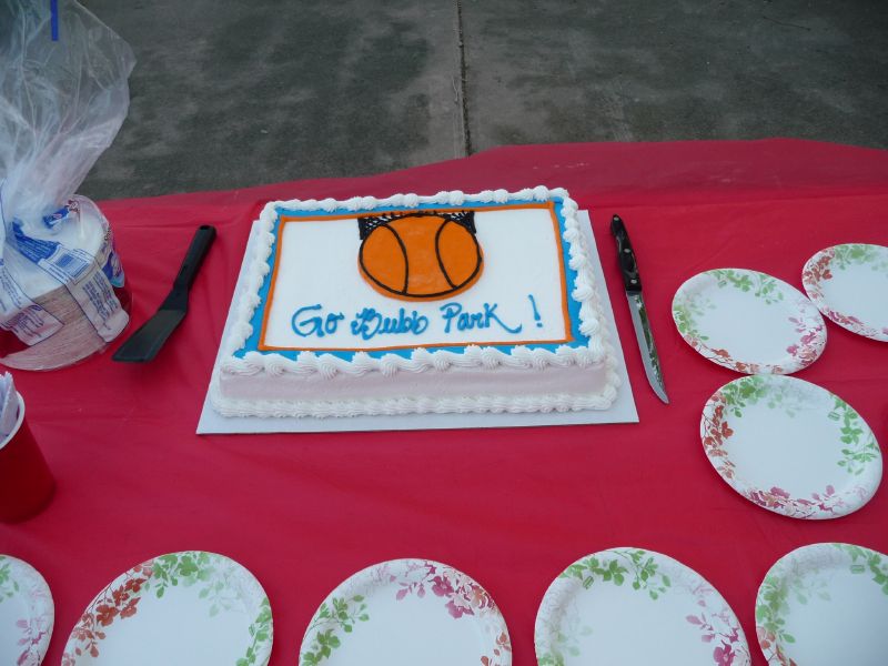 the cake.