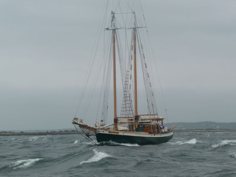 Outbound schooner