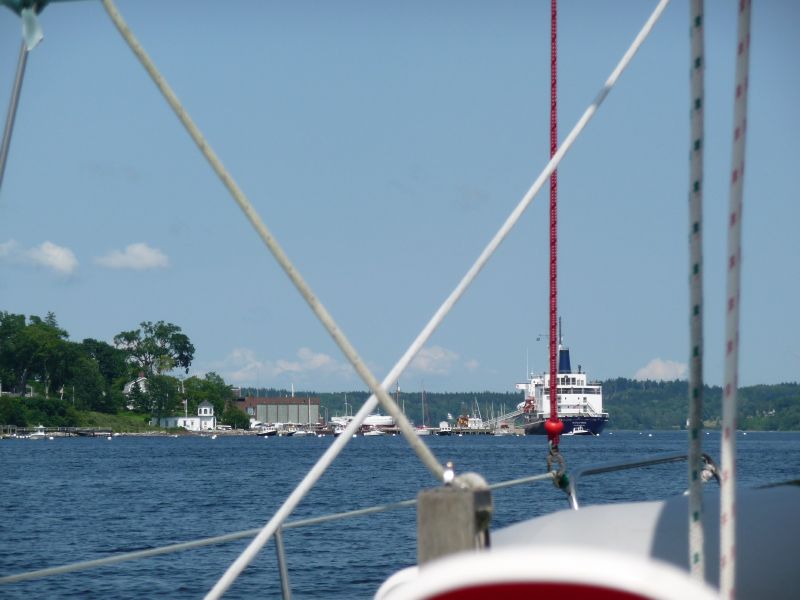 Approaching Castine ...
