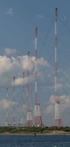Navy radio towers ...