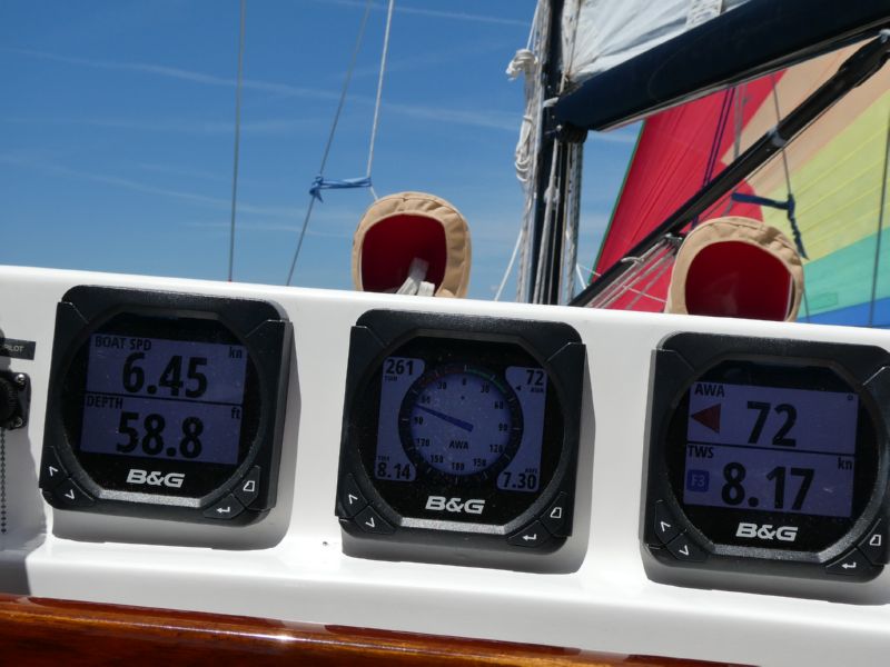 6.4 knots in 8 knot wind