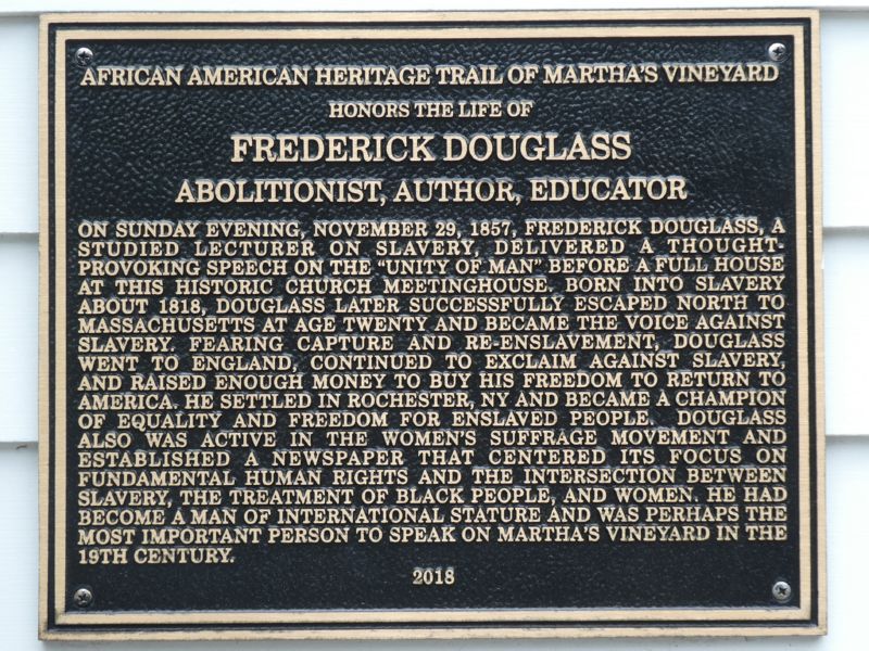 Frederick Douglass plaque