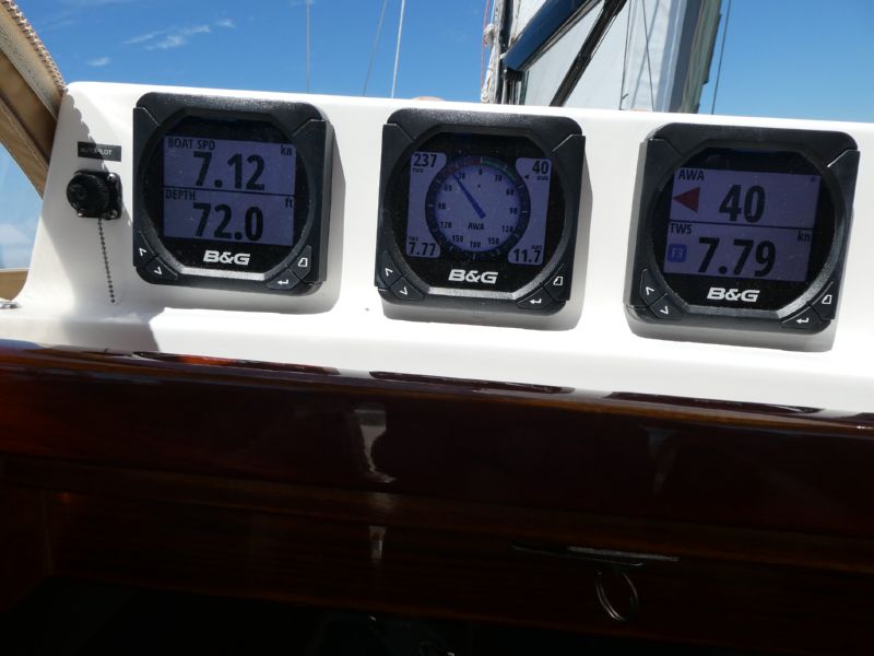 7.1 knots in <BR>7.9 knots of wind!