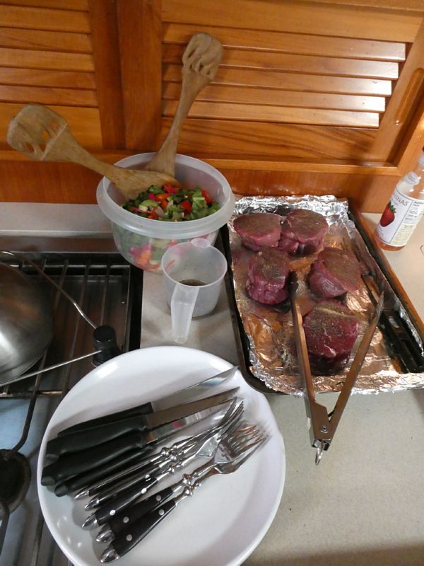 Steak & Salad.