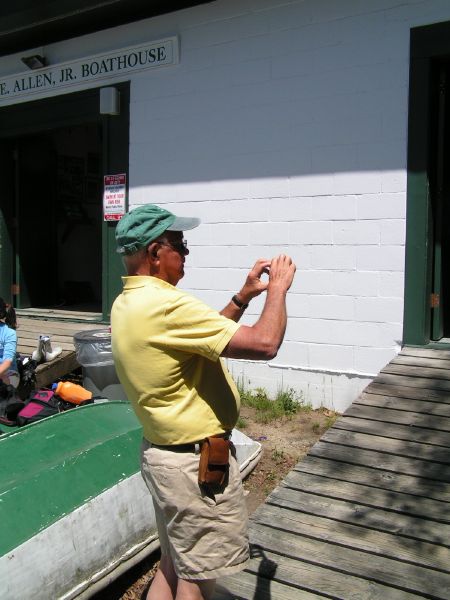 Mel shoots ...