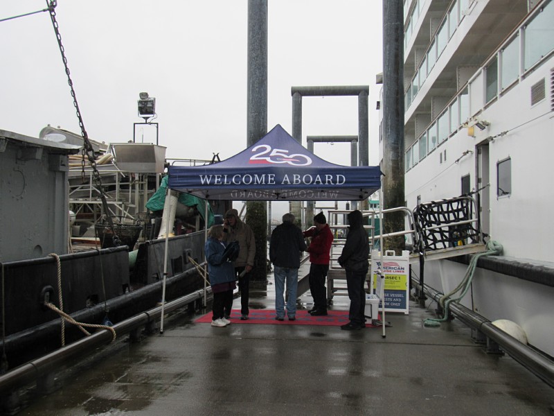 Our gangway ...